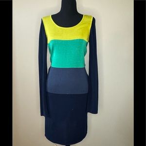 BCBG MaxAzria color block “Noema” dress